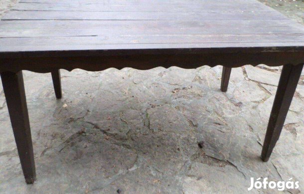 Retro kerti asztal fa étkezőasztal