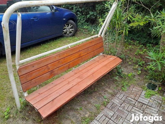 Retro kerti bútor fém hintaágy csővázas hinta