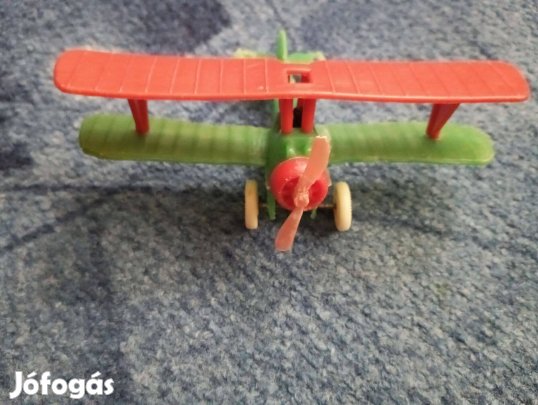 Retro kétfedeles műanyag repülő,szétszedhető
