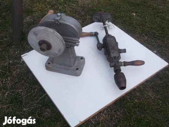 Retró kézi köszörü és fúrógép eladó!