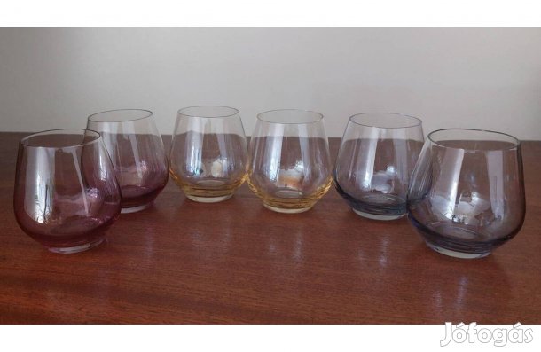 Retró konyakos poharak (6db.)