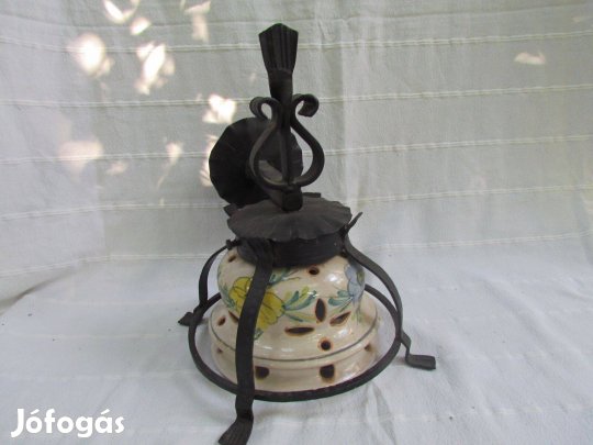 Retro kovácsoltvas falilámpa