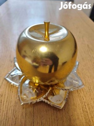 Retro likőrös pohár készlet alma formájú