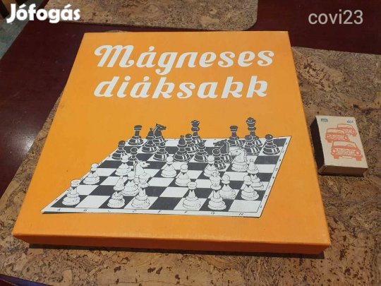 Retro mágneses diáksakk zsírúj logikai stratégiai társasjáték szocreál