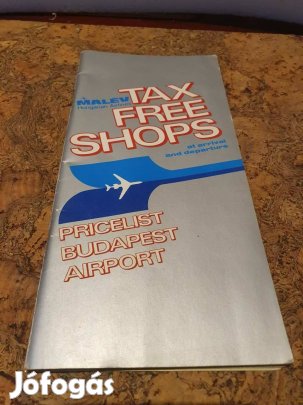 Retro malév dollárboltos árjegyzék prospektus St. Moritz Chivas Givenc