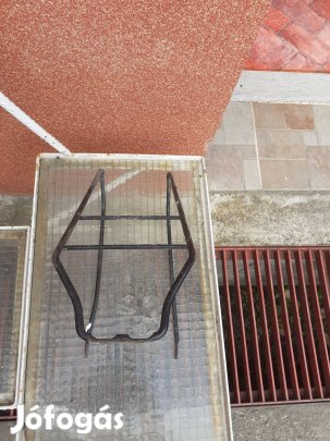 Retro masszív vas hátsó kerékpár bicigli csomagtartó