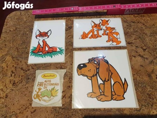 Retro mese matricák együtt levonó trafikárú vuk karak vahur mokép Feke