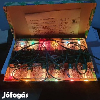 Retro meseszép hibátlan hiánytalan karácsonyi Zlatokov gyerty fényfüzé