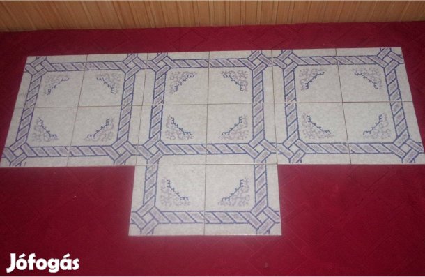 Retro mintás fali csempe az 1980 as évekből