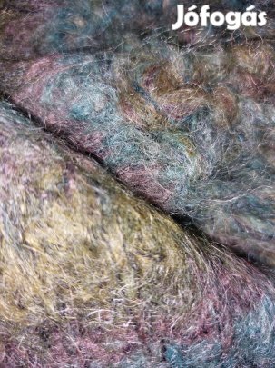 Retro moher zöld hosszú sál