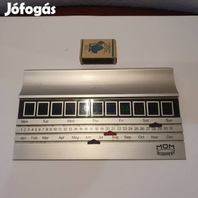 Retro mom digitális hőmérő tolltartó öröknaptár látható pontos kijelzé