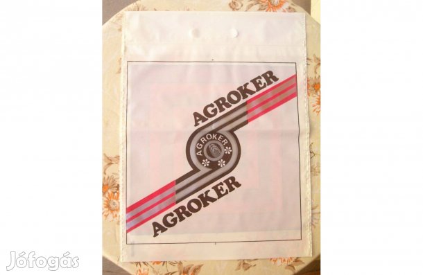 Retró műanyag, Agroker reklám szatyor, táska