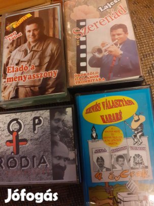 Retro mulatós Lagzi Lajcsi és paródia kazetták