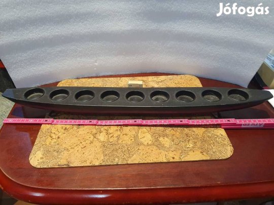 Retro nagyméretű gyertyatartó 9 teamécsesnek díszvilágítás lakásdekorá