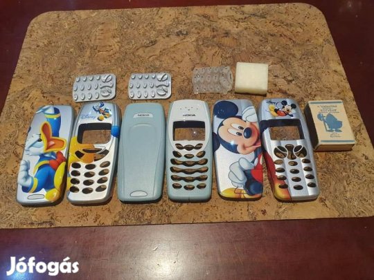 Retro nokia 3310 3410 elő és hátlapok együtt donald miki egér disney