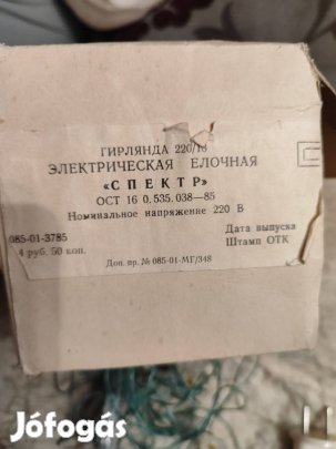 Retró orosz izzósor , dobozzal, különleges, működik