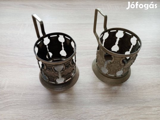Retró orosz/szovjet pohártartó - 2 db!