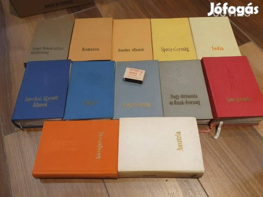 Retro panoráma útikönyvek országleírások hihetetlen adatmennyiséggel c