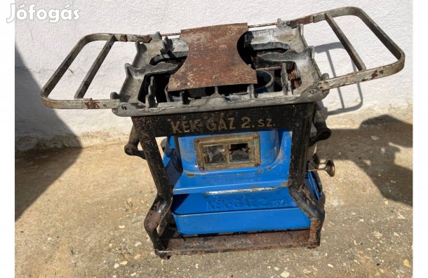 Retró petróleum főző, zsámoly!