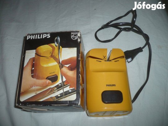 Retro philips elektromos kés olló élező
