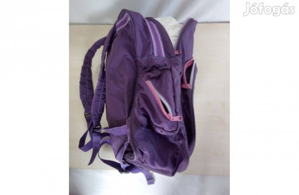 Retró pink biciklis hátitáska, deréköves, sok zsebes edzőtáska