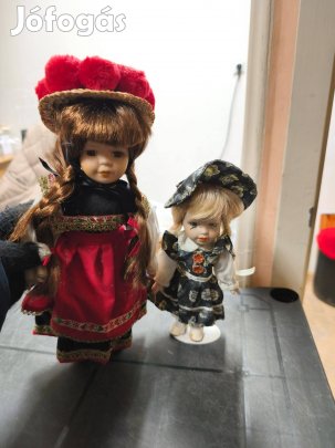 Retro porcelán fejű babák