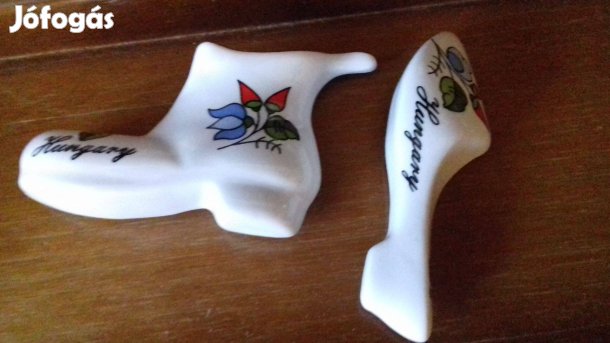 Retro porcelán hűtőmágnes Kalocsai minta