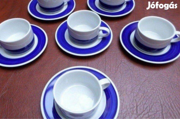 Retro porcelán kávés teás csésze készlet NDK