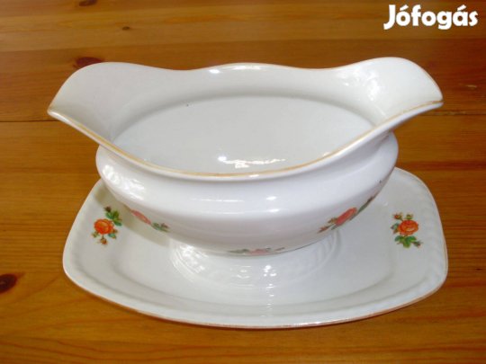 Retro porcelán szószos mártásos tál