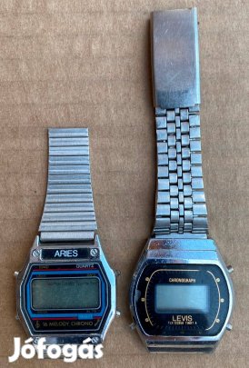 Retró quartz férfi karóra alkatrész 2 db egyben