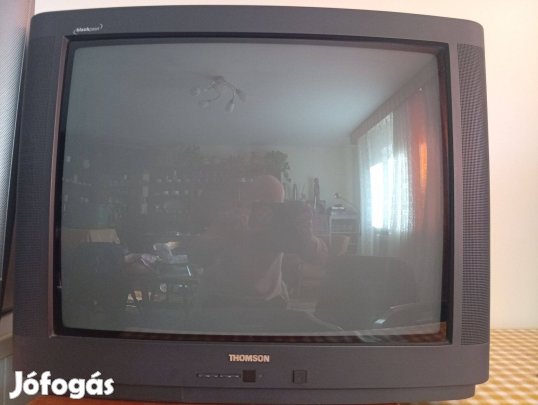 Retro régi Thomson Sugárcsöves TV (CRT), televízió karcmentes 25DG22E