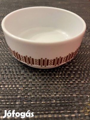 Retro régi alföldi porcelán barna mintás tálka!