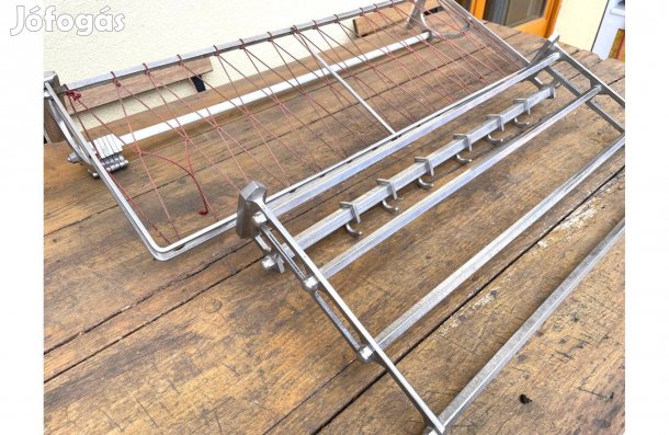 Retro régi aluminíum kalaptartós hálós előszoba fogas akasztó