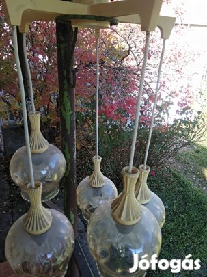 Retro régi csillár szarvasi lámpa mennyezeti 