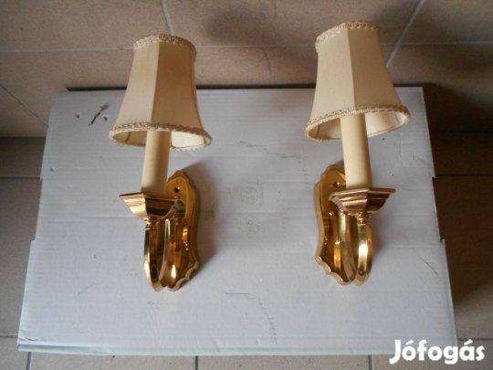 Retró réz fali lámpa,