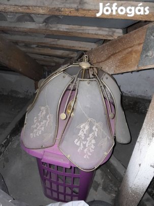 Retro réz üveg csillár