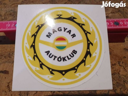 Retro ritka ikonikus szocreál autóklubbos matricák levonó darabra