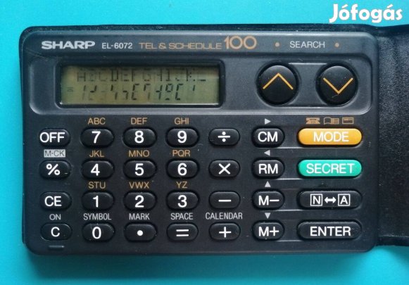 Retro ritkaság: Sharp El-6072 digitális notesz