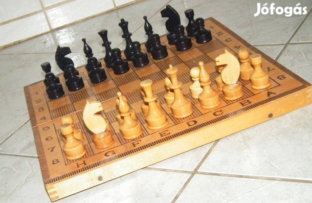 Retró sakk készlet fából nr.7