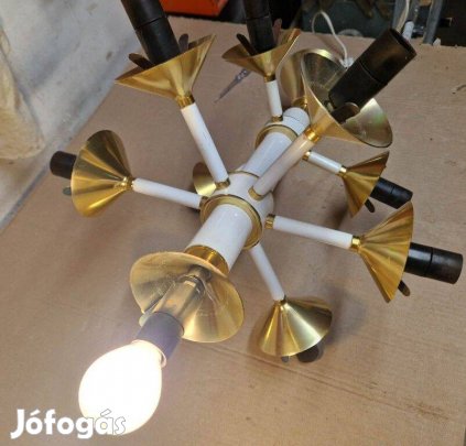 Retro sputnik szarvasi csillár 10 égős