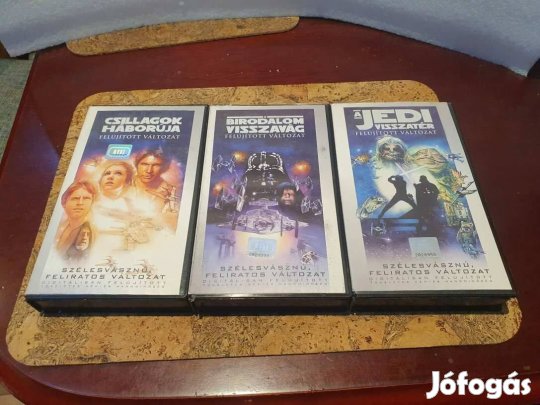 Retro star wars videókazetták képek szerint vhs jedi csillagok háborúj
