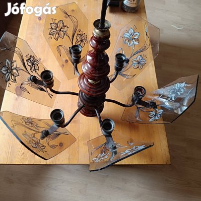 Retro stílusú 6 karos csillár 