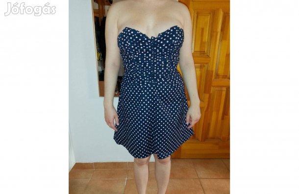 Retro stílusú, kitűnő állapotú pöttyös nyári ruha
