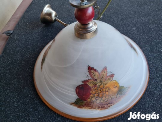 Retró stílusú, tejüveg mennyezeti konyhai lámpabúra