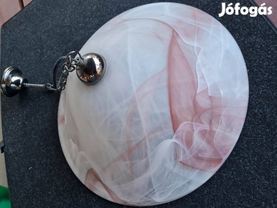 Retró stílusú, tejüveg mennyezeti lámpabúra