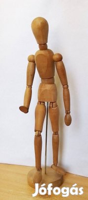 Retró stúdiómodell baba, minden ízülete mozdítható