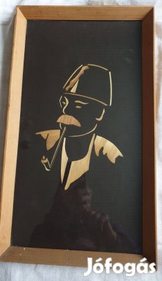 Retró szalmakép eladó Xl.ker 