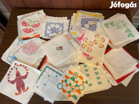 Retro szalvéta gyűjtemény 70-80-as évekből
