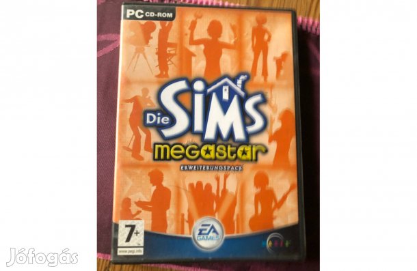 Retró számítógépes játék:Sims megastar német nyelvű pc Cd 1500 Ft