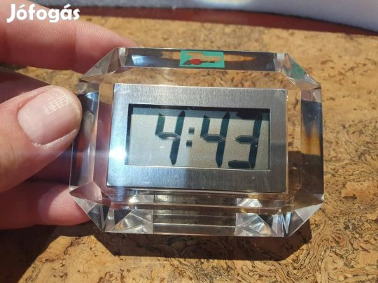 Retro szépséges kristályhatású asztali kvarcóra iroda lakásdekoráció